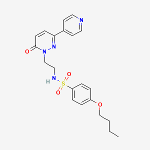 4-butoxy-N-(2-(6-oxo-3-(pyridin-4-yl)pyridazin-1(6H)-yl)ethyl)benzenesulfonamide