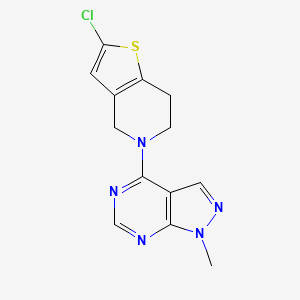 2-Chloro-5-(1-methylpyrazolo[3,4-d]pyrimidin-4-yl)-6,7-dihydro-4H-thieno[3,2-c]pyridine