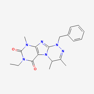 1-benzyl-7-ethyl-3,4,9-trimethyl-1,4-dihydro-[1,2,4]triazino[3,4-f]purine-6,8(7H,9H)-dione