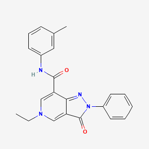 5-ethyl-3-oxo-2-phenyl-N-(m-tolyl)-3,5-dihydro-2H-pyrazolo[4,3-c]pyridine-7-carboxamide