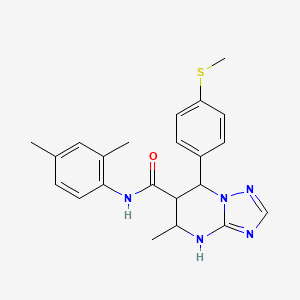N-(2,4-dimethylphenyl)-5-methyl-7-(4-(methylthio)phenyl)-4,5,6,7-tetrahydro-[1,2,4]triazolo[1,5-a]pyrimidine-6-carboxamide