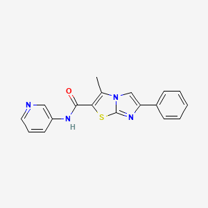 3-methyl-6-phenyl-N-(pyridin-3-yl)imidazo[2,1-b]thiazole-2-carboxamide