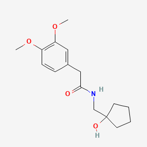 2-(3,4-dimethoxyphenyl)-N-((1-hydroxycyclopentyl)methyl)acetamide