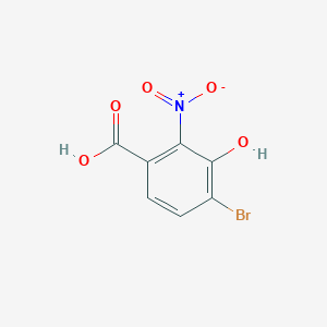 4-Bromo-3-hydroxy-2-nitrobenzoic acid
