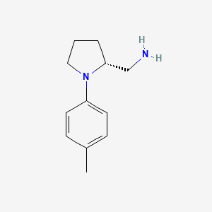 [(2R)-1-(4-Methylphenyl)pyrrolidin-2-yl]methanamine