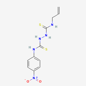 ((4-Nitrophenyl)amino)(2-((prop-2-enylamino)thioxomethyl)hydrazino)methane-1-thione