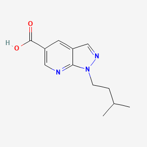 1-(3-methylbutyl)-1H-pyrazolo[3,4-b]pyridine-5-carboxylic acid