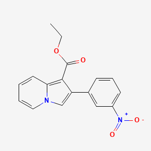 Ethyl 2-(3-nitrophenyl)indolizine-1-carboxylate
