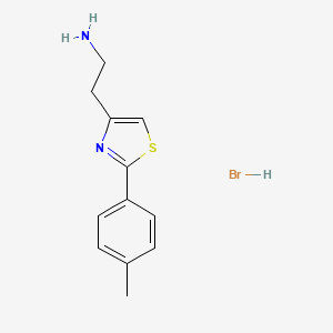 2-[2-(4-Methylphenyl)-1,3-thiazol-4-yl]-1-ethanamine-hydrabromide