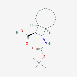(1R,8S,9S,10S)-10-[(2-Methylpropan-2-yl)oxycarbonylamino]bicyclo[6.2.0]decane-9-carboxylic acid