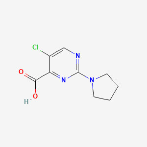 5-Chloro-2-(pyrrolidin-1-yl)pyrimidine-4-carboxylic acid