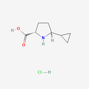 Rac-(2R,5R)-5-cyclopropylpyrrolidine-2-carboxylic acid hydrochloride