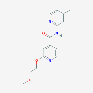 2-(2-methoxyethoxy)-N-(4-methylpyridin-2-yl)isonicotinamide