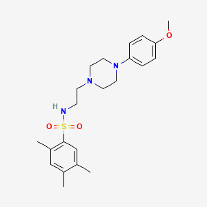 N-(2-(4-(4-methoxyphenyl)piperazin-1-yl)ethyl)-2,4,5-trimethylbenzenesulfonamide