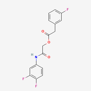 [2-(3,4-Difluoroanilino)-2-oxoethyl] 2-(3-fluorophenyl)acetate