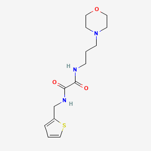 molecular formula C14H21N3O3S B2916574 N1-(3-morpholinopropyl)-N2-(thiophen-2-ylmethyl)oxalamide CAS No. 941962-78-3