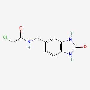 2-chloro-N-[(2-oxo-2,3-dihydro-1H-benzimidazol-5-yl)methyl]acetamide