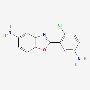 molecular formula C13H10ClN3O B2916604 2-(5-Amino-2-chlorophenyl)-1,3-benzoxazol-5-amine CAS No. 952933-61-8
