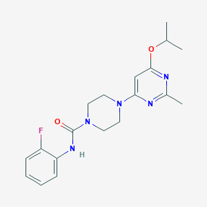 molecular formula C19H24FN5O2 B2916614 N-(2-fluorophenyl)-4-(6-isopropoxy-2-methylpyrimidin-4-yl)piperazine-1-carboxamide CAS No. 946325-18-4