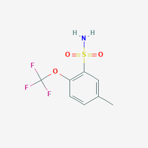 molecular formula C8H8F3NO3S B2916650 5-Methyl-2-(trifluoromethoxy)benzenesulfonamide CAS No. 1261683-36-6