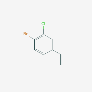 molecular formula C8H6BrCl B2916666 1-Bromo-2-chloro-4-ethenylbenzene CAS No. 1692077-74-9
