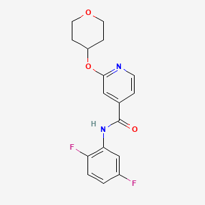 molecular formula C17H16F2N2O3 B2916814 N-(2,5-difluorophenyl)-2-(oxan-4-yloxy)pyridine-4-carboxamide CAS No. 2034362-94-0