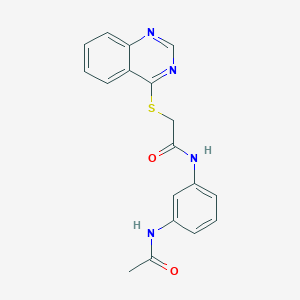 molecular formula C18H16N4O2S B2916875 N-(3-acetamidophenyl)-2-(quinazolin-4-ylthio)acetamide CAS No. 852366-73-5