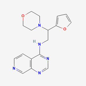 molecular formula C17H19N5O2 B2916890 N-[2-(furan-2-yl)-2-(morpholin-4-yl)ethyl]pyrido[3,4-d]pyrimidin-4-amine CAS No. 2379970-68-8