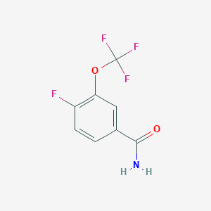 4-Fluoro-3-(trifluoromethoxy)benzamide