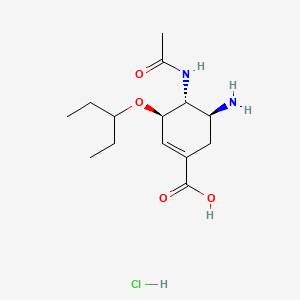 molecular formula C14H25ClN2O4 B2916938 Oseltamivir Acid Hydrochloride CAS No. 1415963-60-8; 204255-09-4