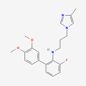 molecular formula C21H24FN3O2 B2916965 Glutaminyl Cyclase Inhibitor 1 