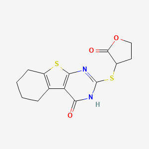 2-[(2-oxotetrahydrofuran-3-yl)sulfanyl]-5,6,7,8-tetrahydro[1]benzothieno[2,3-d]pyrimidin-4(3H)-one