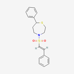 (E)-7-phenyl-4-(styrylsulfonyl)-1,4-thiazepane