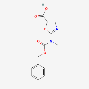 2-[Methyl(phenylmethoxycarbonyl)amino]-1,3-oxazole-5-carboxylic acid