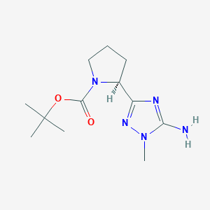 tert-butyl (2S)-2-(5-amino-1-methyl-1H-1,2,4-triazol-3-yl)pyrrolidine-1-carboxylate