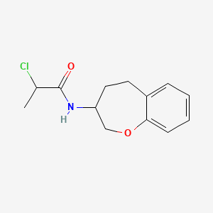 2-Chloro-N-(2,3,4,5-tetrahydro-1-benzoxepin-3-yl)propanamide