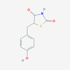 molecular formula C10H9NO3S B029171 5-(4-Hydroxybenzyl)thiazolidine-2,4-dione CAS No. 74772-78-4