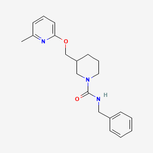 B2917187 N-Benzyl-3-[(6-methylpyridin-2-yl)oxymethyl]piperidine-1-carboxamide CAS No. 2379951-79-6