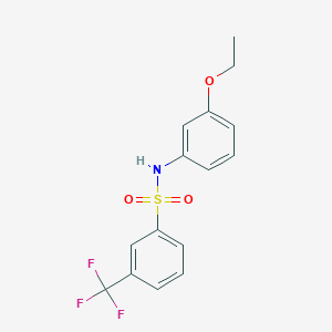 molecular formula C15H14F3NO3S B2917317 N-(3-ethoxyphenyl)-3-(trifluoromethyl)benzenesulfonamide CAS No. 1101167-75-2