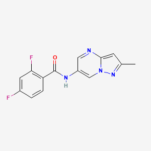 2,4-difluoro-N-(2-methylpyrazolo[1,5-a]pyrimidin-6-yl)benzamide