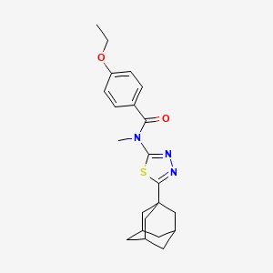 N-[5-(1-adamantyl)-1,3,4-thiadiazol-2-yl]-4-ethoxy-N-methylbenzamide