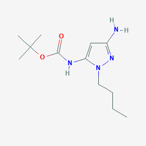 Tert-butyl N-(5-amino-2-butylpyrazol-3-yl)carbamate