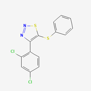 4-(2,4-Dichlorophenyl)-5-(phenylsulfanyl)-1,2,3-thiadiazole