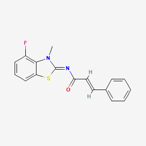 (Z)-N-(4-fluoro-3-methylbenzo[d]thiazol-2(3H)-ylidene)cinnamamide