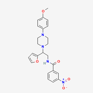 N-[2-(furan-2-yl)-2-[4-(4-methoxyphenyl)piperazin-1-yl]ethyl]-3-nitrobenzamide