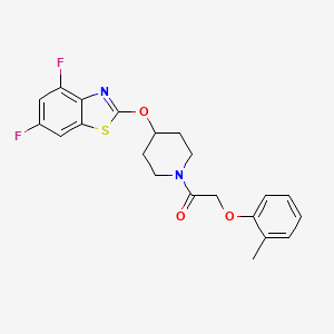 1-(4-((4,6-Difluorobenzo[d]thiazol-2-yl)oxy)piperidin-1-yl)-2-(o-tolyloxy)ethanone