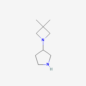 3-(3,3-Dimethylazetidin-1-yl)pyrrolidine