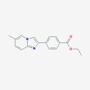 molecular formula C17H16N2O2 B029174 Ethyl 4-(6-methylimidazo[1,2-a]pyridin-2-yl)benzoate CAS No. 109461-69-0