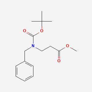 molecular formula C16H23NO4 B2917423 Methyl 3-(benzyl(tert-butoxycarbonyl)amino)propanoate CAS No. 155339-52-9