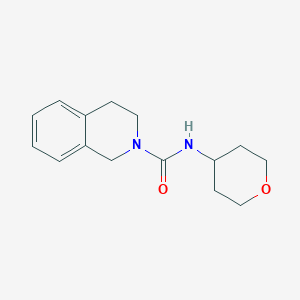 molecular formula C15H20N2O2 B2917431 N-(oxan-4-yl)-1,2,3,4-tetrahydroisoquinoline-2-carboxamide CAS No. 1329483-13-7
